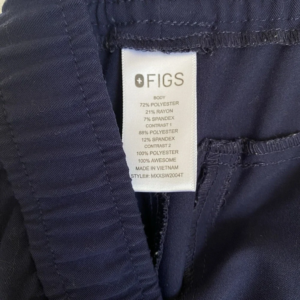 Figs Jogger Scrub Pants Men Size L Tall Navy Blue Inseam 32
